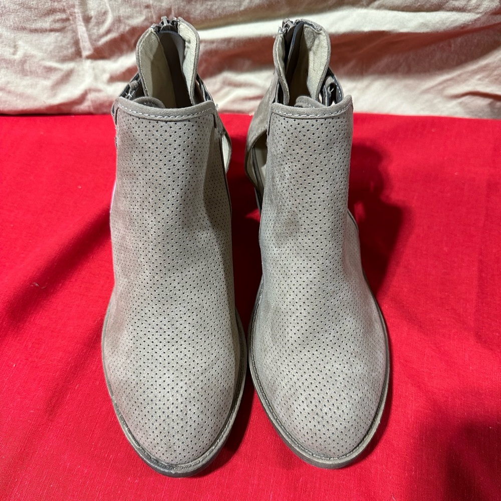 Maurice’s Taupe Ankle Booties